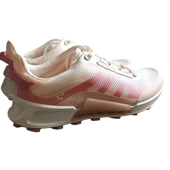 Ecco Women's Athletic Shoes - White and Peach - Picture 8 of 8
